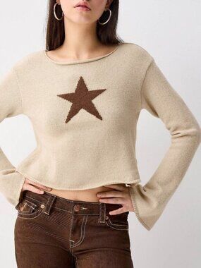 Pretty Garbage Star cropped boxy-fit sweater
